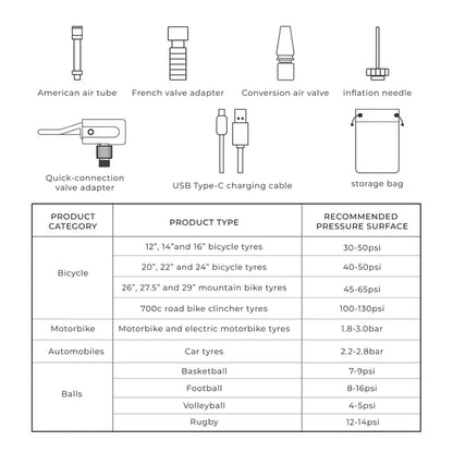 HOTO Air Pump Pro